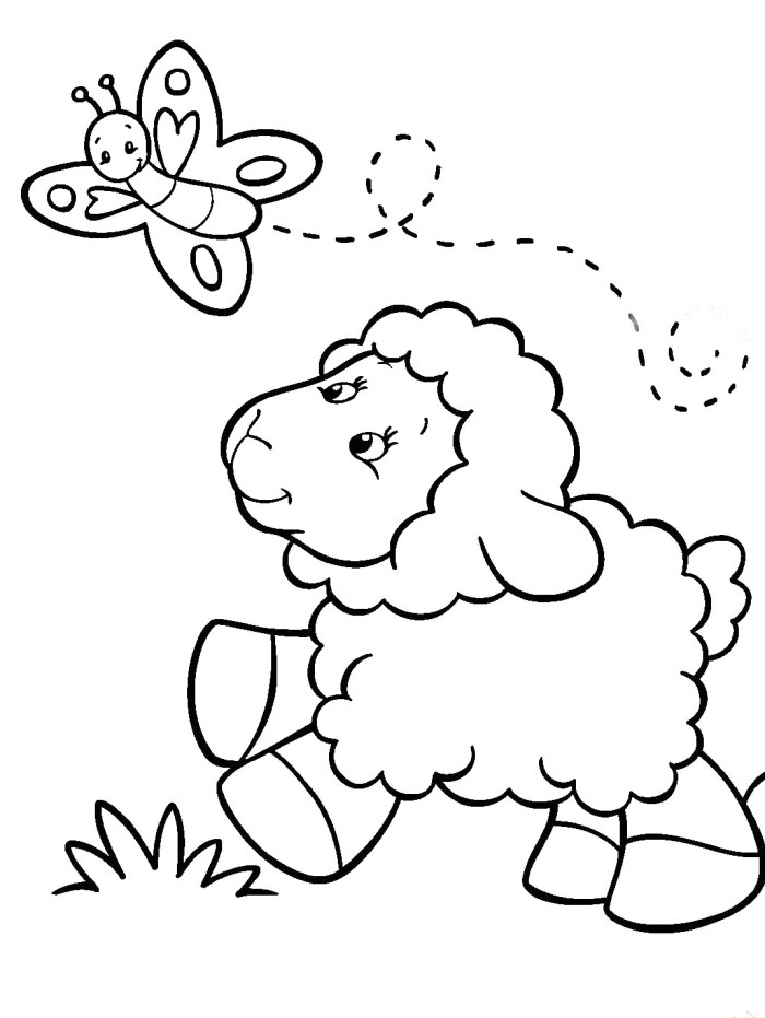 700x931 Lamb Coloring Page Elegant Cute Small Sheep Coloring Page Cute