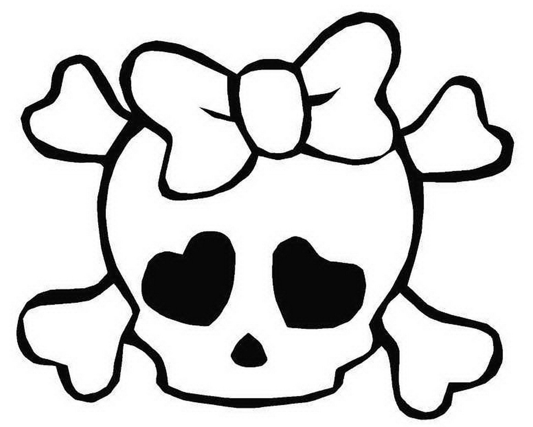 1048x840 Top Tattoos Skull Coloring Pages
