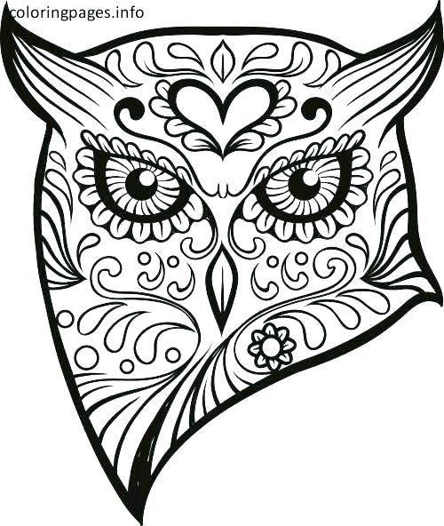 500x592 Coloring Pages Sugar Skulls Sugar Skull Coloring Pages Free Girly