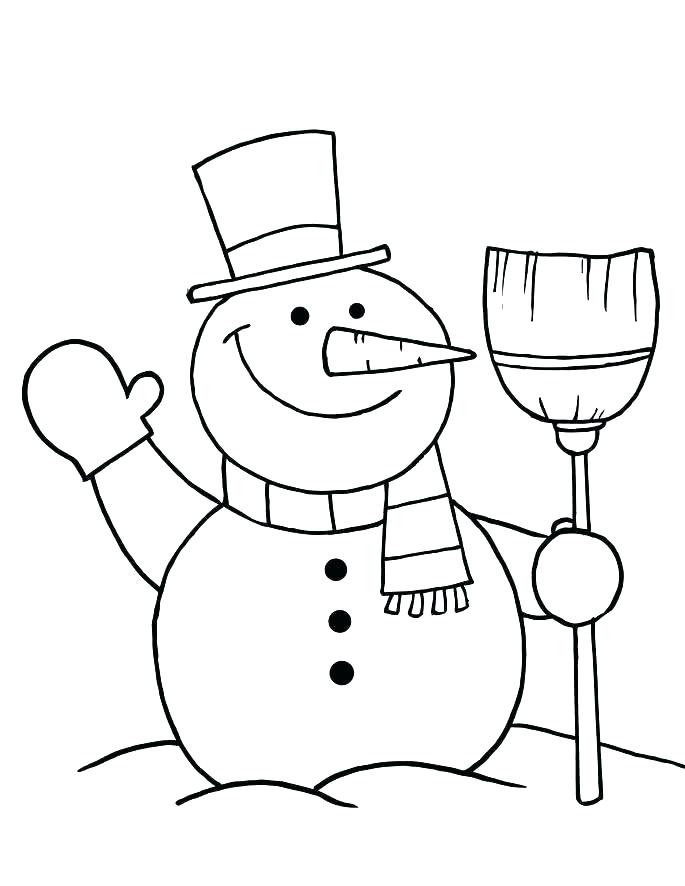 685x886 Free Printable Frosty Snowman Coloring Pages Kids Coloring Snowman
