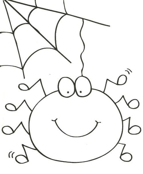 Cute Spider Coloring Pages