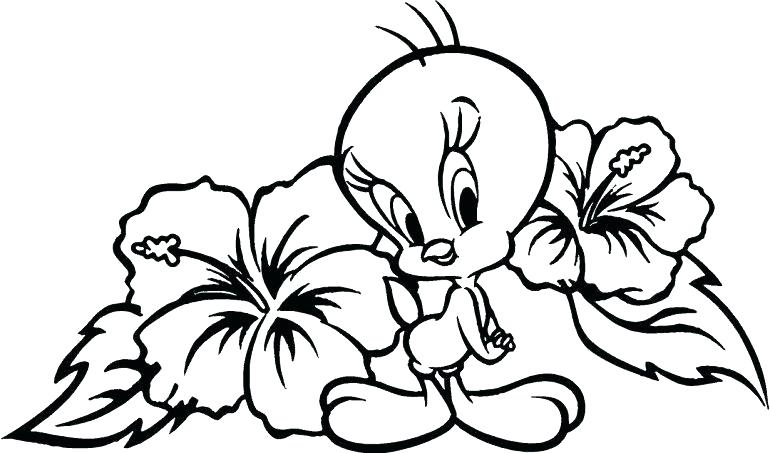 770x453 Spring Flower Coloring Sheets Cute Flower Coloring Pages Download