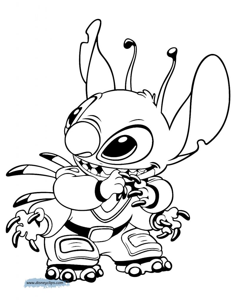 801x1024 Dorable Lilo And Stitch Coloring Pages Printable Gallery
