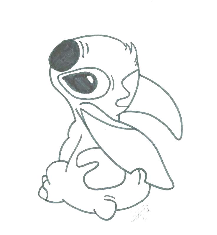 736x796 Cute Stitch Coloring Pages Cute Easy Coloring Pages Unique Stitch