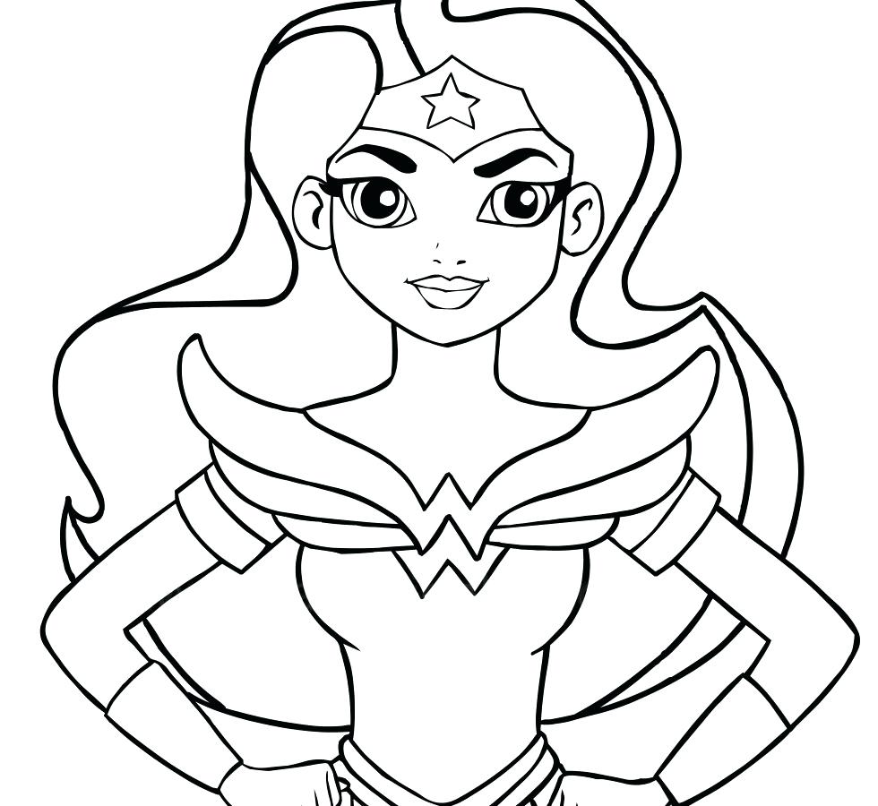 980x900 Coloring Page ~ Free Printable Superhero Coloring Pages Cute