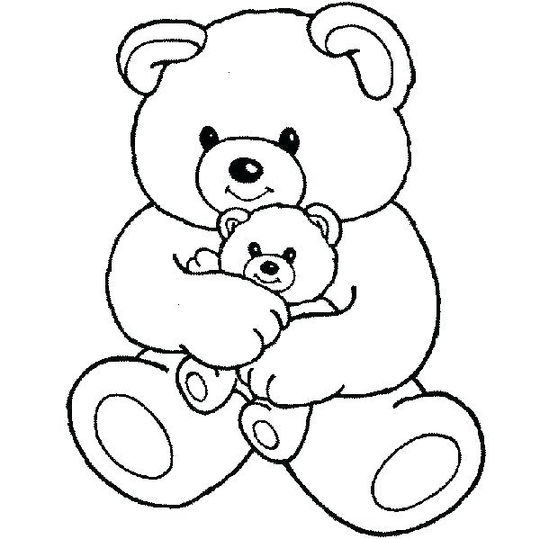 600x599 Cute Teddy Bear Coloring Pictures Teddy Bear Color Page Teddy Bear