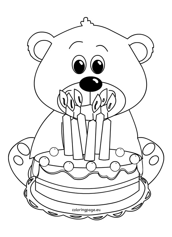 595x822 Cute Teddy Bear Coloring Picture Coloring Page
