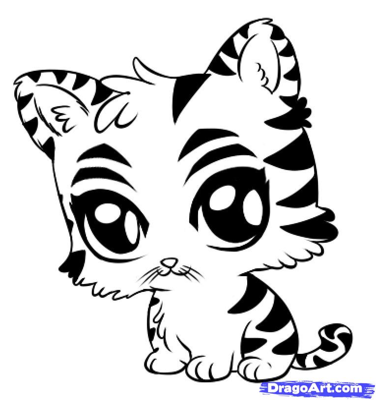 765x814 Cute Tiger Coloring Pages
