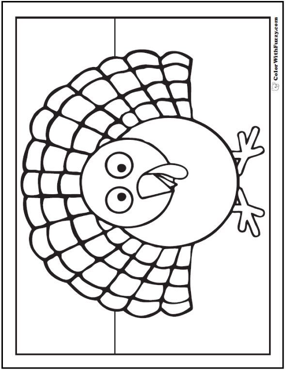 590x762 Cute Turkey Coloring Pages 30 Turkey Coloring Pages Interactive