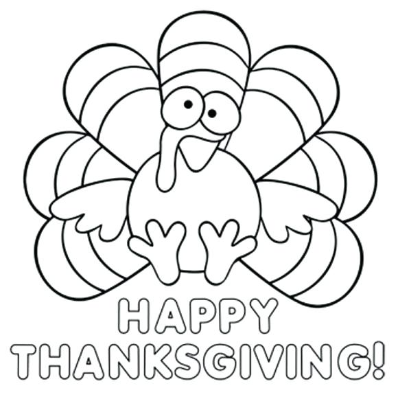 580x581 Coloring Page Of Turkey Funny Thanksgiving Coloring Pages Free