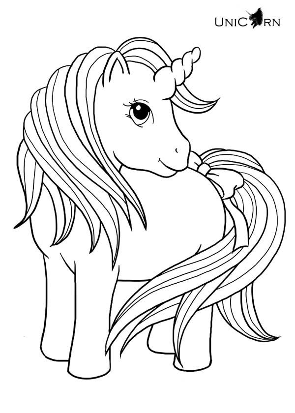 Cute Unicorn Coloring Pages