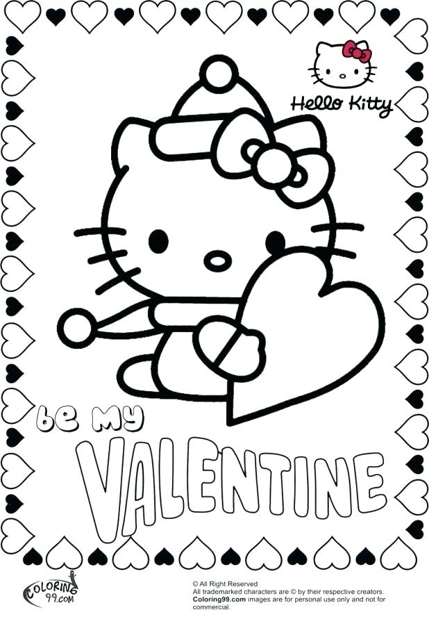 618x888 Coloring Pages. Cute Valentine Coloring Pages