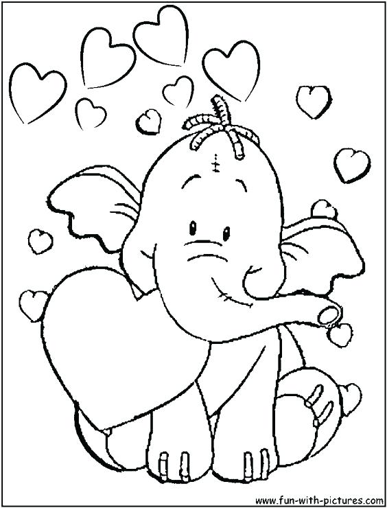 564x740 Cute Valentine Coloring Pages Cute Printable Valentines Coloring