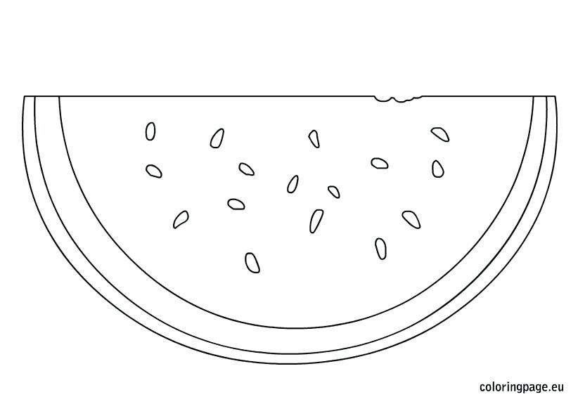 822x575 Watermelon Coloring Page Amazing Watermelon Coloring Page For Your