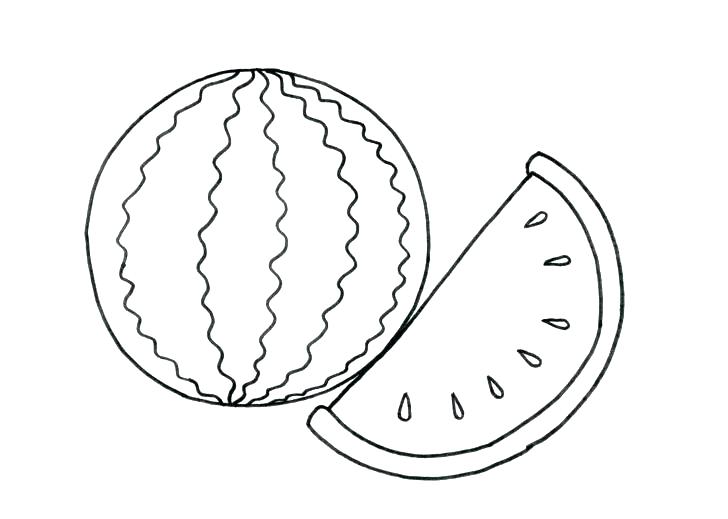 728x519 Watermelon Coloring Page Coloring Pages Watermelon Watermelon