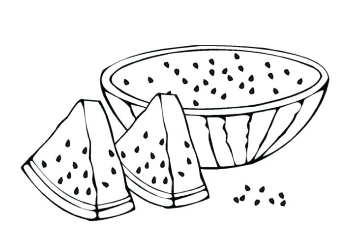 728x486 Watermelon Coloring Page Watermelon For Coloring Fruits Coloring