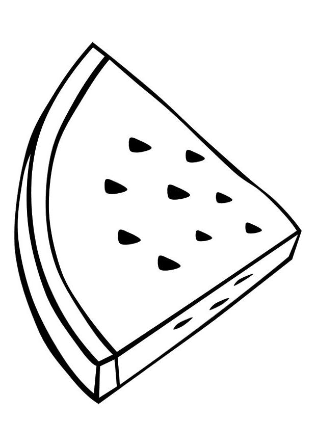 620x875 Triangle Slice Watermelon Coloring Pages For Kids Great Coloring