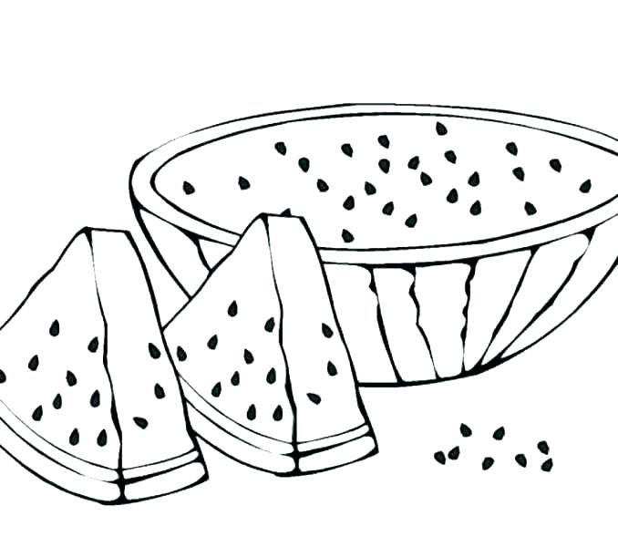 678x600 Coloring Pages Watermelon Watermelon Coloring Page Watermelon