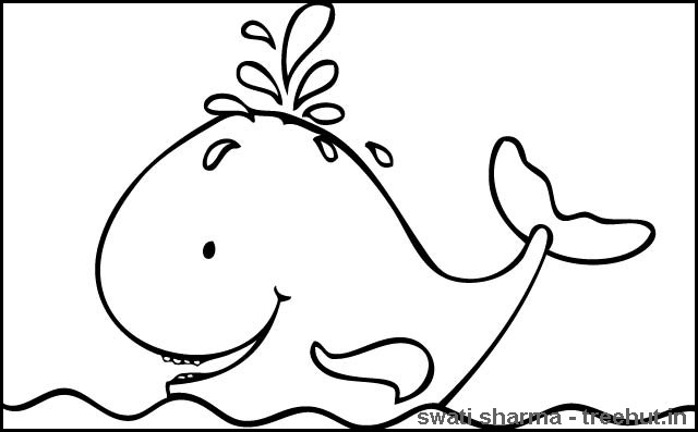 640x397 Funny Whale Coloring Pages