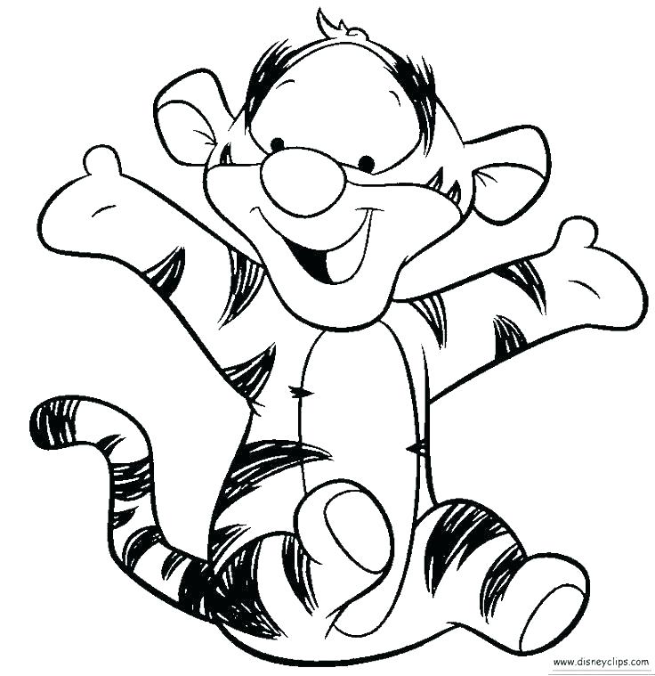 736x759 Coloring Pages Winnie Pooh Baby Pooh Coloring Pages
