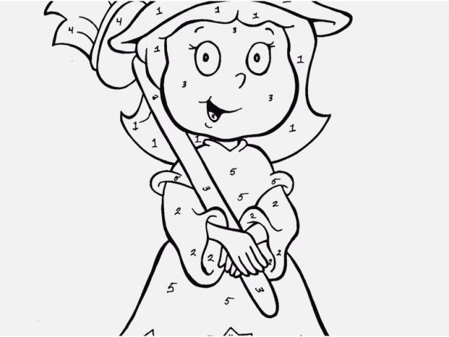 640x480 Witch Coloring Pages Image Color By Number Cute Witch Coloring