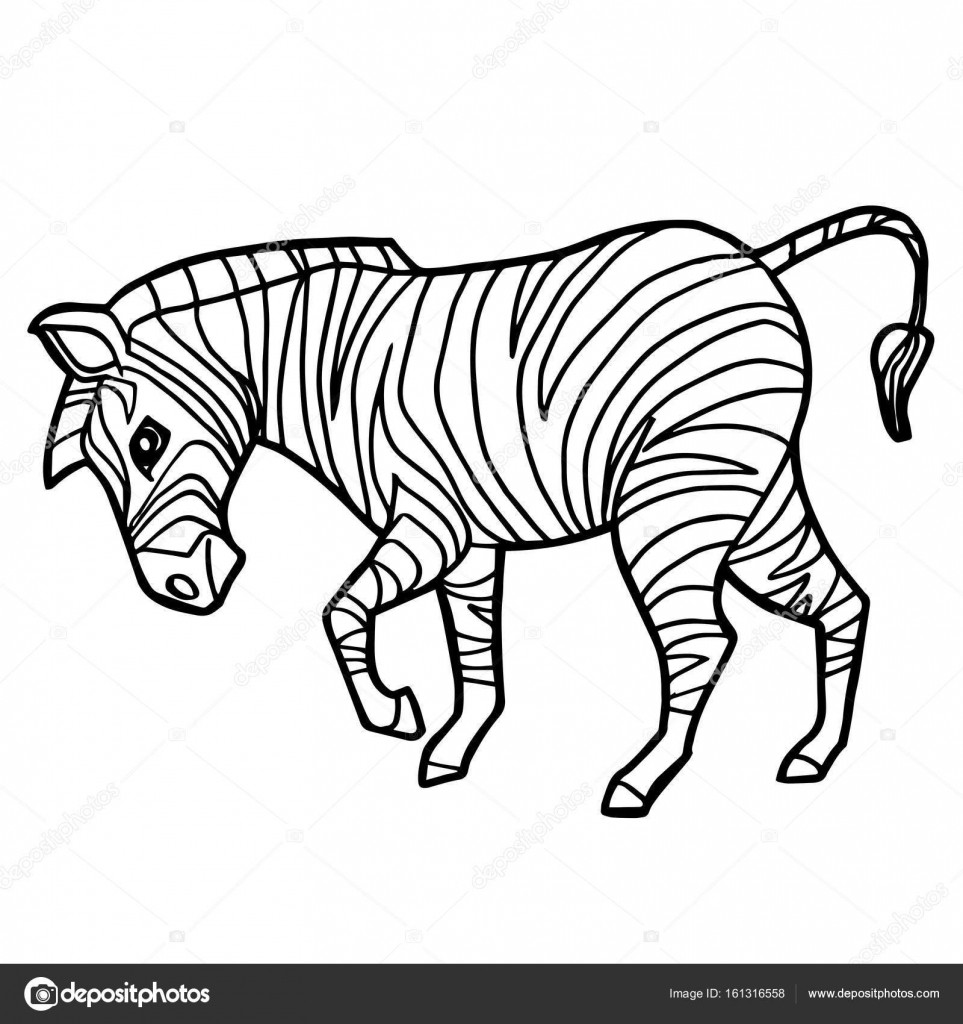 963x1024 Zebra Head Coloring Pages New Cartoon Cute Zebra Coloring Page