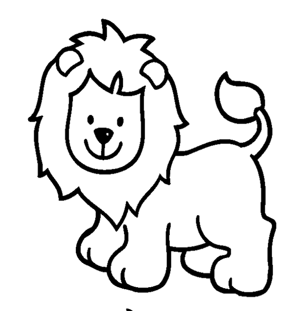600x639 Cute Wild Animals Coloring Pages Best