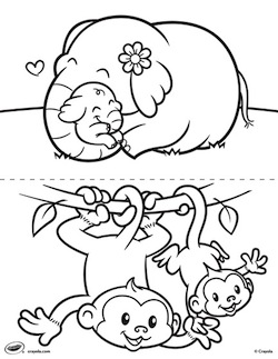 250x323 Free Baby Animal Coloring Pages