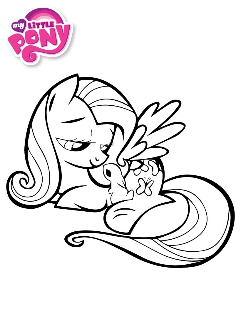 820x1060 My Little Pony Fluttershy Coloring Pages