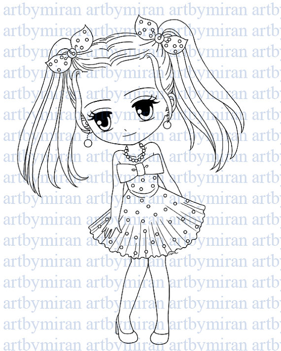 570x713 Digital Stamp Cutie Pie Hailey Digi Stamp Coloring Page