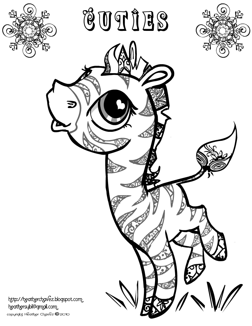 Cuties Coloring Pages