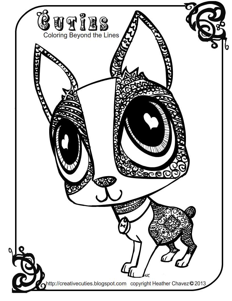 816x1056 Littlest Pet Shop Cuties Coloring Pages