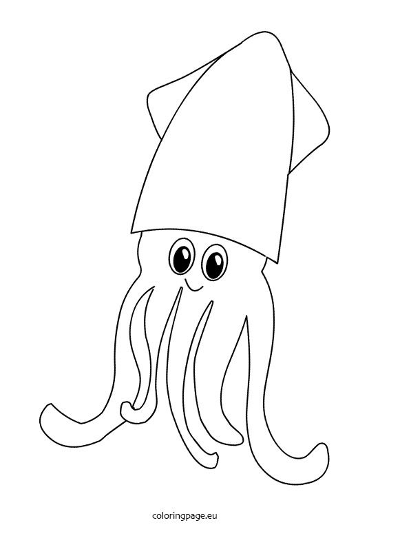 581x794 Cuttlefish Coloring Pages Cuttlefish Coloring Page On Cuttlefish