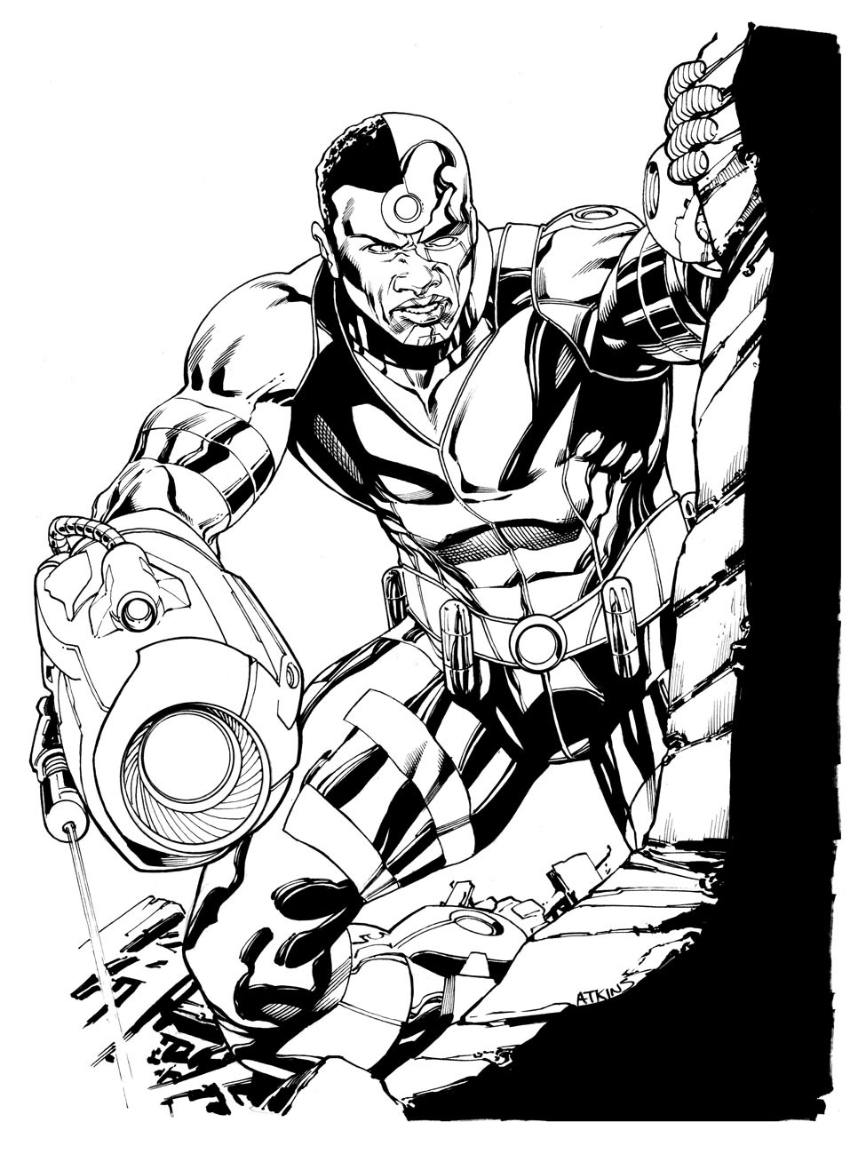 975x1299 Cyborg Coloring Pages Kids Lovely Robertjhastings Net Fancy Bright