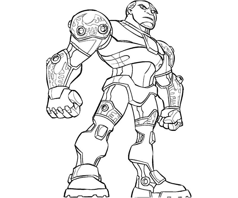 800x667 Teen Titans Cyborg Coloring Pages Coloring 4 Kids Dc Super