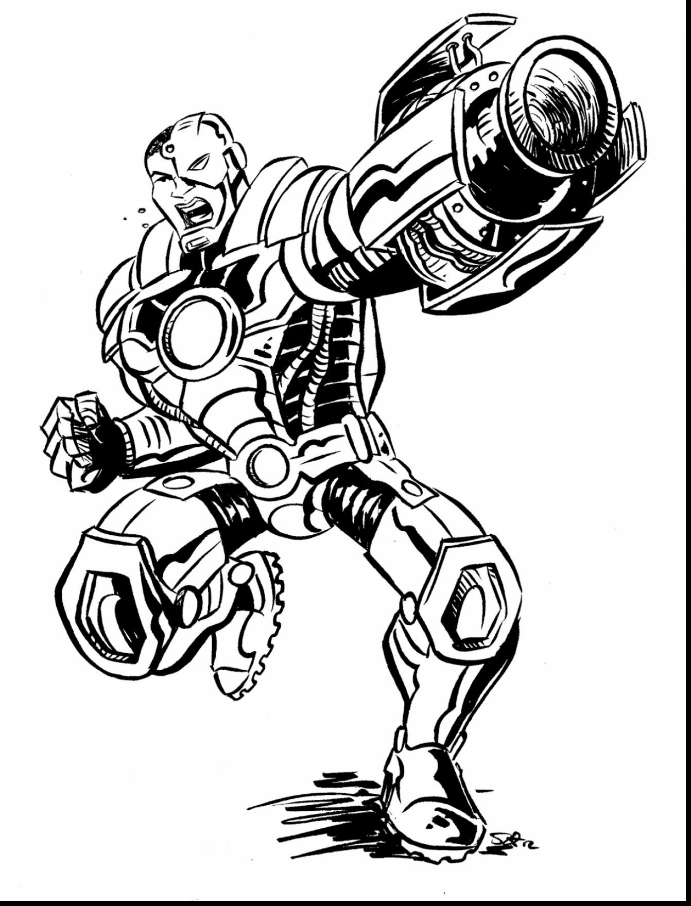 1342x1760 And Cyborg Coloring Pages