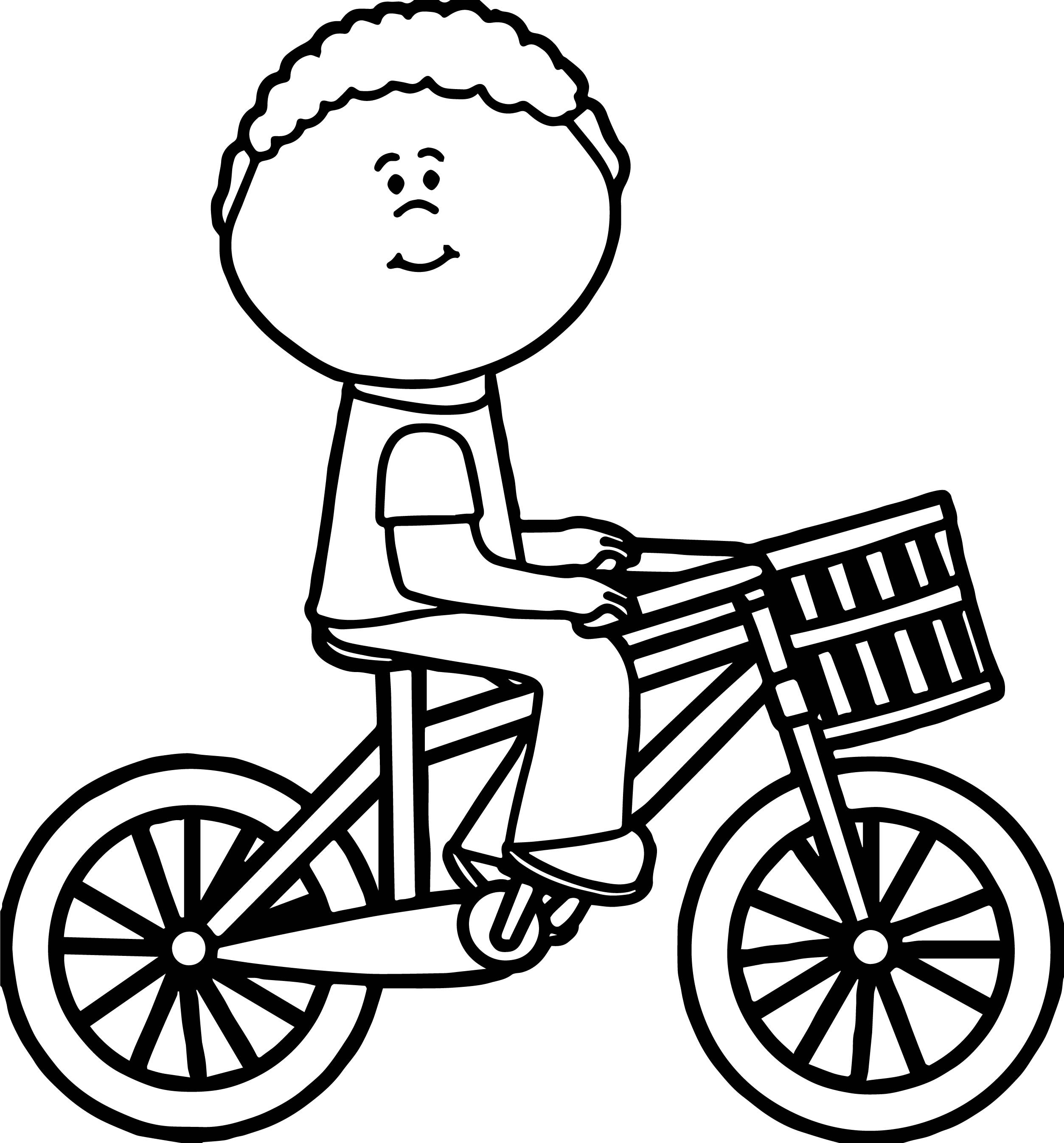 2507x2694 Riding Bike Coloring Pages