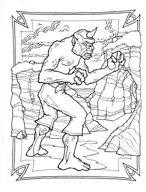 496x650 Cyclops. Coloring Pages Cyclops, Coloring Books