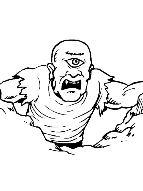 500x666 Free Cyclops Coloring Pages For Kids Gtgt Disney Coloring Pages
