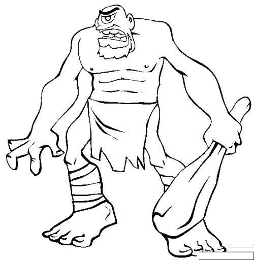 500x512 Cyclops Coloring Page Cyclops Coloring Page Free Coloring Pages