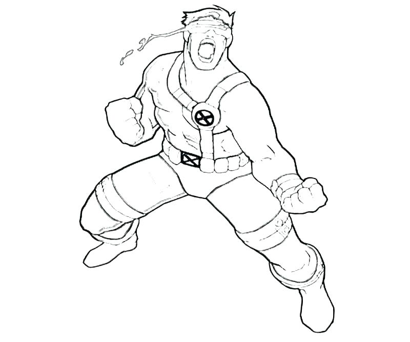 800x667 Cyclops Coloring Page X Men Cyclops Power X Men Cyclops Coloring