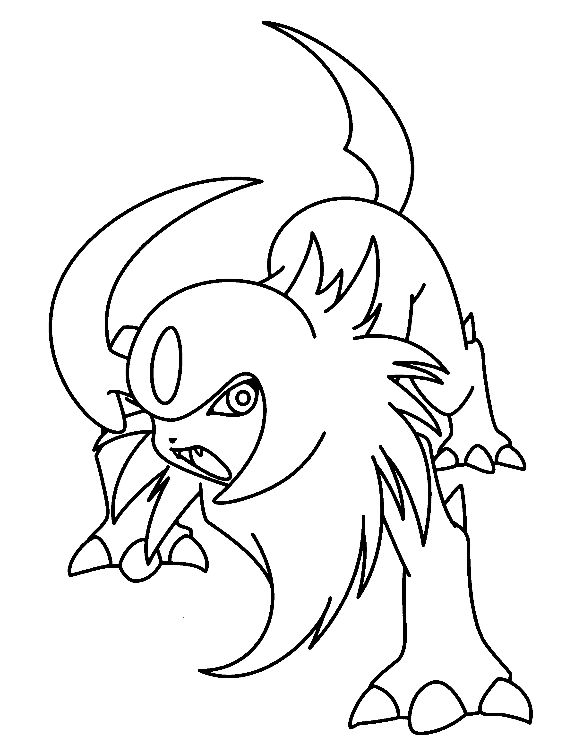2400x3100 Unique Absol Coloring Page Collection Printable Coloring Sheet
