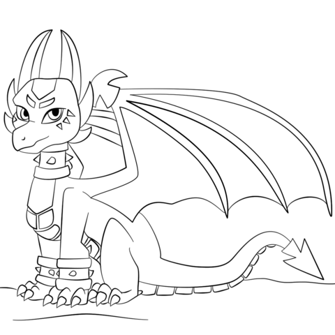 480x480 Click To See Printable Version Of Cynder Skylander Tegninger 4