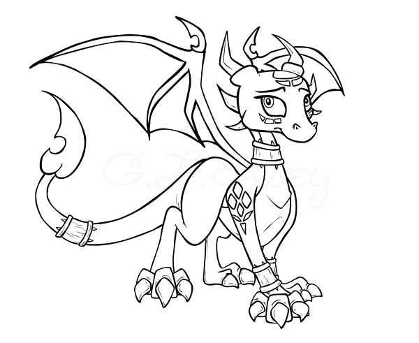 600x491 Spyro Dawn Of The Dragon Coloring Pages Lovely Spyro The Dragon
