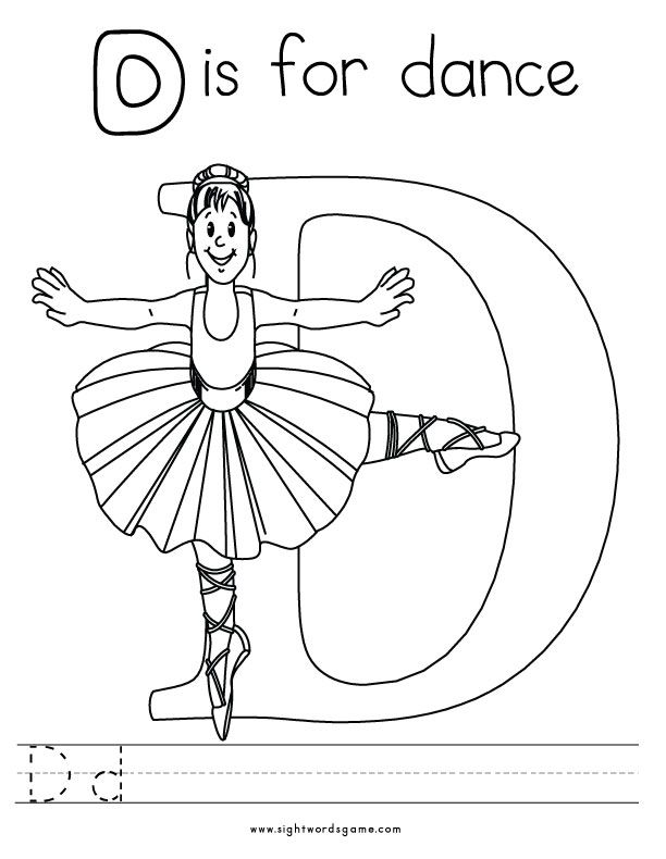 612x790 Letter D Coloring Page 3 Letters Of The Alphabet