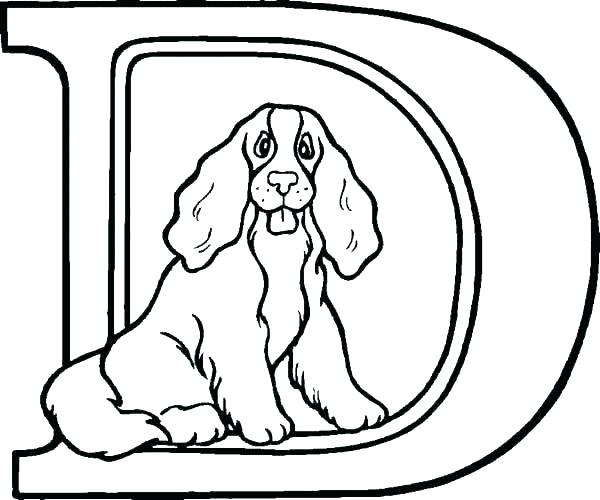600x500 Coloring Pages Letters D