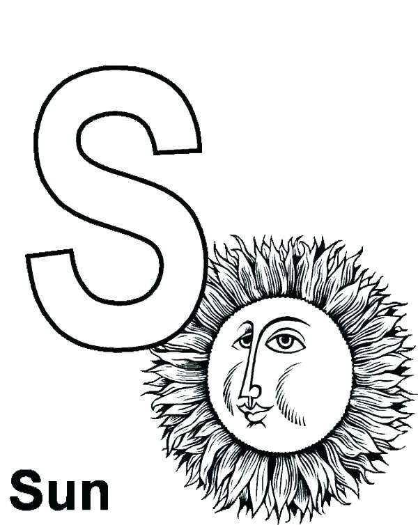 600x754 Letter Color Pages Letter S Coloring Page S Coloring Pages