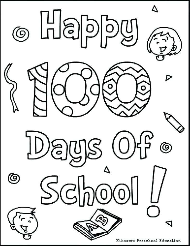 790x1024 Best Of 100th Day Of School 2018 Coloring Pages Gallery Great
