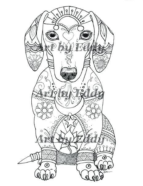 465x602 Dachshund Coloring Pages Dachshund Coloring Pages Lps Dachshund