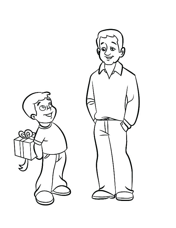600x775 Dad Coloring Page Timeless Dad Coloring Page American Dad